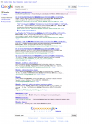 Google AdWords na górze i na dole